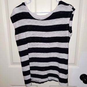 Ann Taylor Loft Sheer Cap-Sleeve Sweater